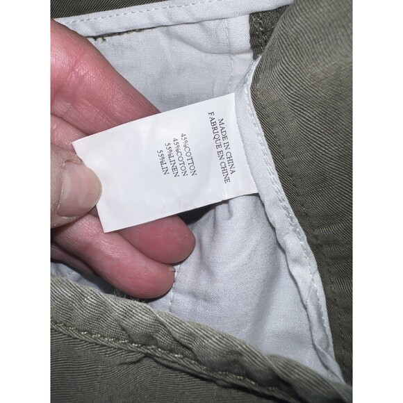 Theory Pants Womens 6 Utility Linen Barneys NY Collab lagenlook military minimal - Picture 5 of 12